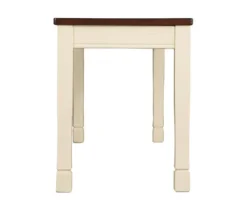 Whitesburg Cottage White & Brown Dining Room Bench -Optimal furniture sale 810363197 7