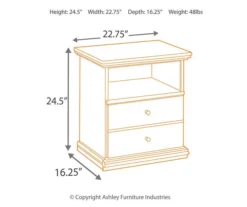 Maribel Black Nightstand -Optimal furniture sale 810363205 5