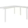 Baraga White L-Shaped Corner Desk -Optimal furniture sale 810389269 2