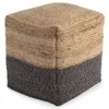 Sweed Valley Natural & Black Pouf 2 Sweed Valley Natural & Black Pouf -Optimal furniture sale 810389293 1