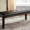 Haddigan Dark Brown Dining Bench -Optimal furniture sale 810408909