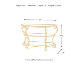 Nestor Brown Console Table -Optimal furniture sale 810408930 4