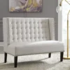 Beauland Ivory Wingback Accent Bench 2 Beauland Ivory Wingback Accent Bench -Optimal furniture sale 810431408