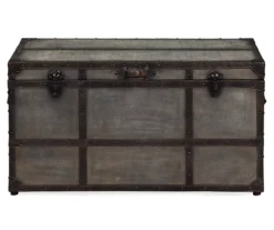 Amsel Gray Storage Trunk -Optimal furniture sale 810458018 3