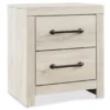 Cambeck Whitewash 2-Drawer Nightstand 2 Cambeck Whitewash 2-Drawer Nightstand -Optimal furniture sale 810458216 2