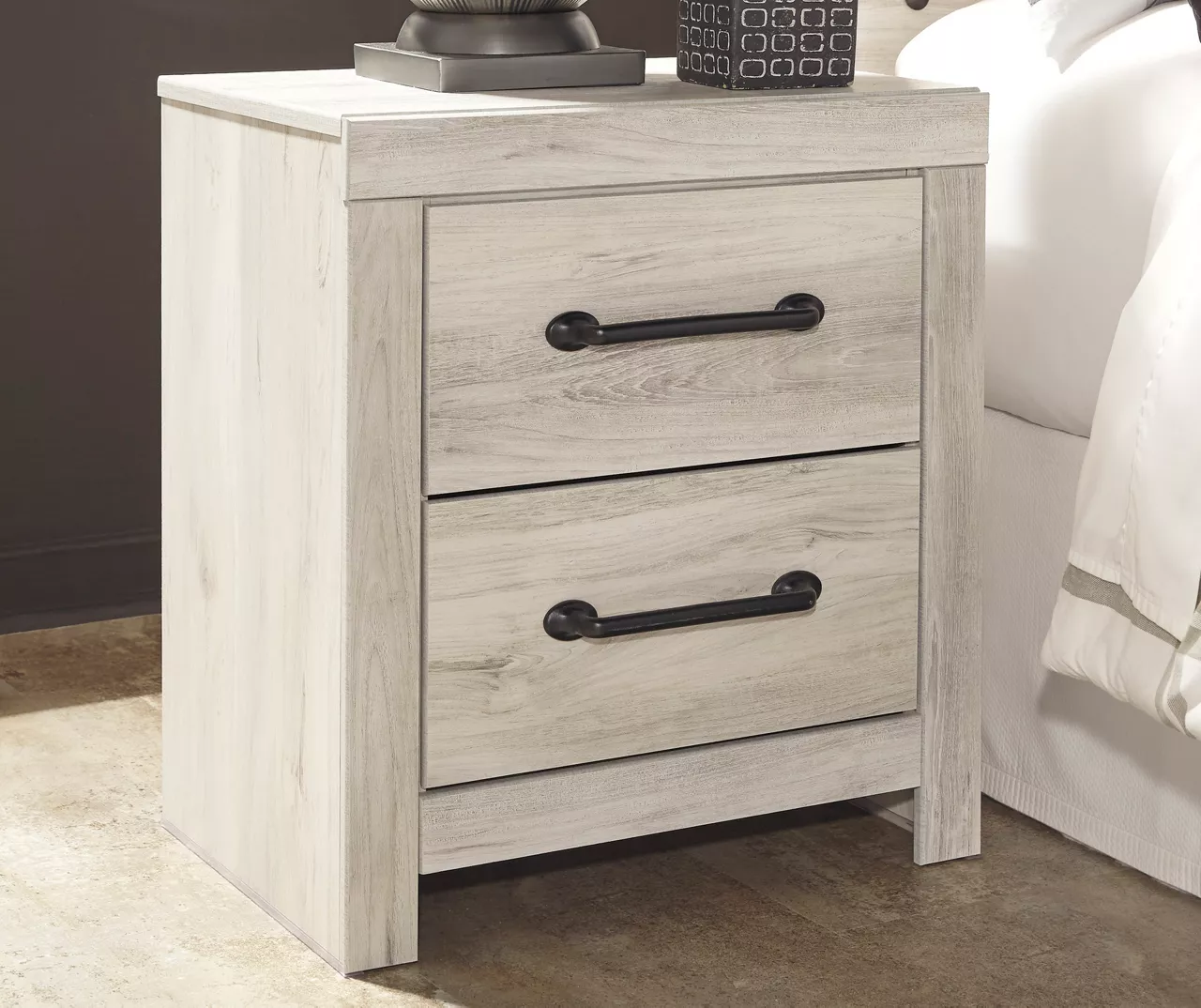 Cambeck Whitewash 2-Drawer Nightstand 4 Cambeck Whitewash 2-Drawer Nightstand - Image 2