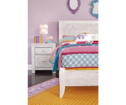 Paxberry Whitewash Carved Medallion Full Headboard 13 Paxberry Whitewash Carved Medallion Full Headboard -Optimal furniture sale 810458221 4 1