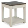 Bolangburg White & Brown Two-Tone End Table -Optimal furniture sale 810458284 2