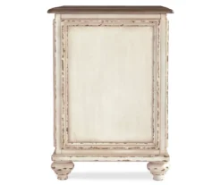 Realyn White & Brown Two-Tone Chairside End Table -Optimal furniture sale 810458285 3