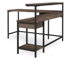 Arlenbry Gray L-Shaped Corner Desk -Optimal furniture sale 810485152 2