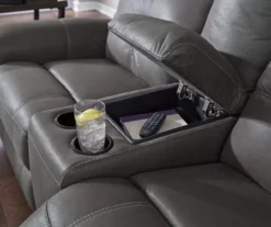 Jesolo Gray Reclining Console Loveseat -Optimal furniture sale 810519670 3