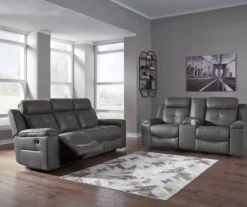 Jesolo Gray Reclining Sofa -Optimal furniture sale 810519671 810519670 1