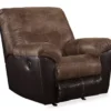 Follett Coffee Faux Leather Rocker Recliner -Optimal furniture sale 810519692