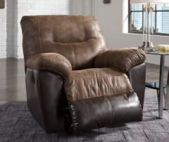 Follett Coffee Faux Leather Rocker Recliner -Optimal furniture sale 810519692 3