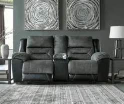 Earhart Faux Leather Reclining Console Loveseat -Optimal furniture sale 810519695 3