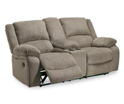 Draycoll Pewter Reclining Console Loveseat -Optimal furniture sale 810519716 2