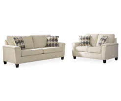 Abinger Cream Loveseat -Optimal furniture sale 810519727 810519731 2