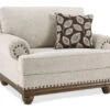 Harleson Wheat Nailhead Trim Chair And A Half 2 Harleson Wheat Nailhead Trim Chair And A Half -Optimal furniture sale 810519750