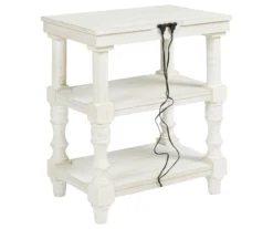 Dannerville Antique White 3-Tier Accent Table With USB Charging -Optimal furniture sale 810542271 6