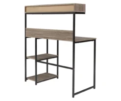 Daylicrew 2-Shelf Home Office Desk & Hutch -Optimal furniture sale 810542286 2