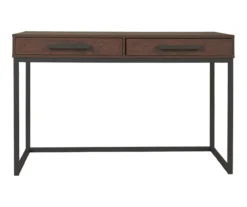 Horatio Brown & Gunmetal Wood Desk -Optimal furniture sale 810542288 4