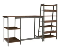 Soho 2-Piece Wooden Desk & Bookcase Set -Optimal furniture sale 810542289 2