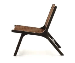 Fayme Camel Armless Leather Woven-Back Lounge Chair 12 Fayme Camel Armless Leather Woven-Back Lounge Chair -Optimal furniture sale 810542301 4