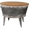 Shellmond Galvanized Metal Tub Coffee Table -Optimal furniture sale 810542310