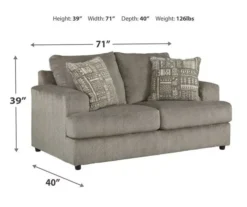 Soletren Ash Loveseat -Optimal furniture sale 810587412 8