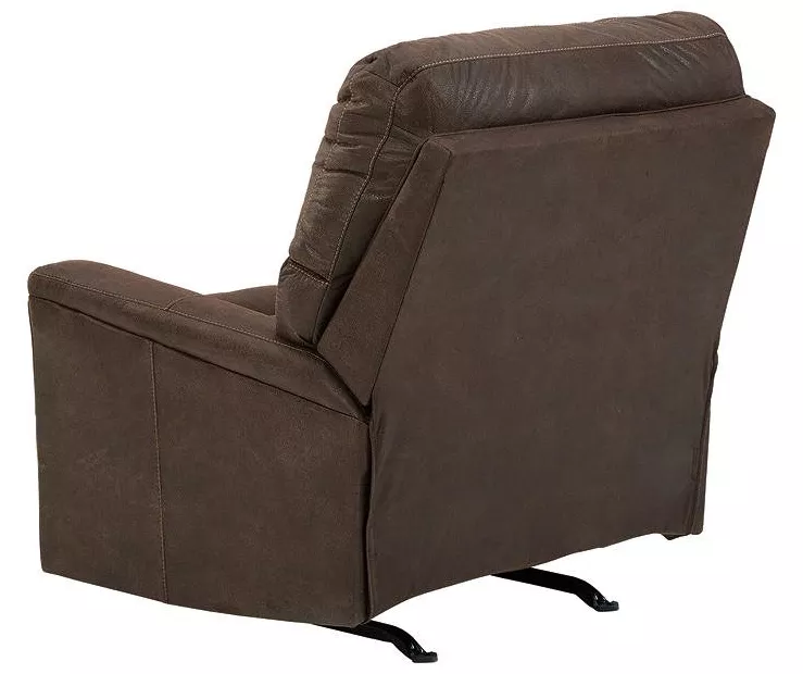 Navi Chestnut Faux Leather Rocker Recliner 8 Navi Chestnut Faux Leather Rocker Recliner - Image 6