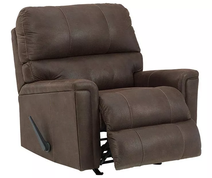 Navi Chestnut Faux Leather Rocker Recliner 7 Navi Chestnut Faux Leather Rocker Recliner - Image 5