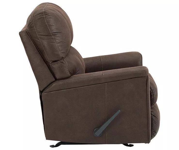Navi Chestnut Faux Leather Rocker Recliner 9 Navi Chestnut Faux Leather Rocker Recliner - Image 7