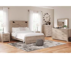 Senniberg Oak & Faux Calcutta 6-Drawer Dresser -Optimal furniture sale 810589300 810589331 810589332 810589298 810589299 1