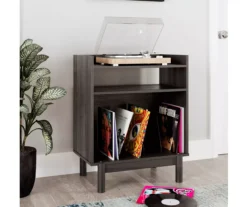 Brymont Dark Gray Turntable Accent Console -Optimal furniture sale 810591773 6