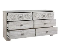Paxberry Whitewash 6-Drawer Dresser -Optimal furniture sale 810591798 3