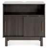Brymont Dark Gray Sliding Door Accent Cabinet -Optimal furniture sale 810591843 5