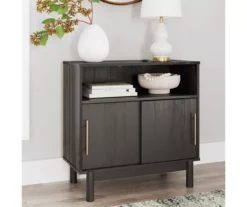 Brymont Dark Gray Sliding Door Accent Cabinet -Optimal furniture sale 810591843 7