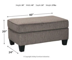 Nemoli Slate Ottoman -Optimal furniture sale 810594580 5