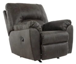 Tambo Pewter Faux Leather Rocker Recliner -Optimal furniture sale 810594596 1