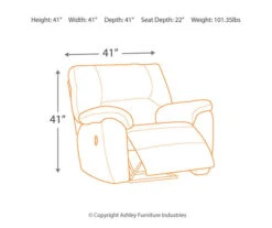 Tambo Pewter Faux Leather Rocker Recliner -Optimal furniture sale 810594596 11