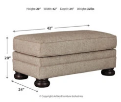 Kananwood Oatmeal Ottoman -Optimal furniture sale 810594597 4