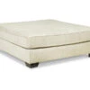 Kildare Parchment Oversize Accent Ottoman -Optimal furniture sale 810594602 2