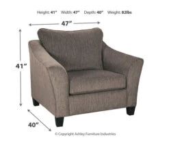 Nemoli Slate Chair And A Half -Optimal furniture sale 810594614 6