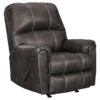 Kincord Midnight Faux Leather Rocker Recliner -Optimal furniture sale 810594617