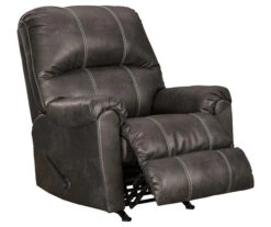 Kincord Midnight Faux Leather Rocker Recliner -Optimal furniture sale 810594617 4