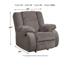 Tulen Gray Rocker Recliner -Optimal furniture sale 810594621 4