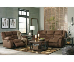 Tulen Chocolate Reclining Sofa -Optimal furniture sale 810594622 810594623 3