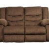Tulen Chocolate Reclining Loveseat -Optimal furniture sale 810594623