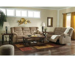 Tulen Mocha Reclining Loveseat -Optimal furniture sale 810594625 810594629 3 1