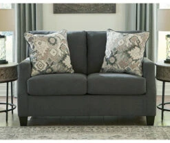 Bayonne Charcoal Loveseat -Optimal furniture sale 810594659 4